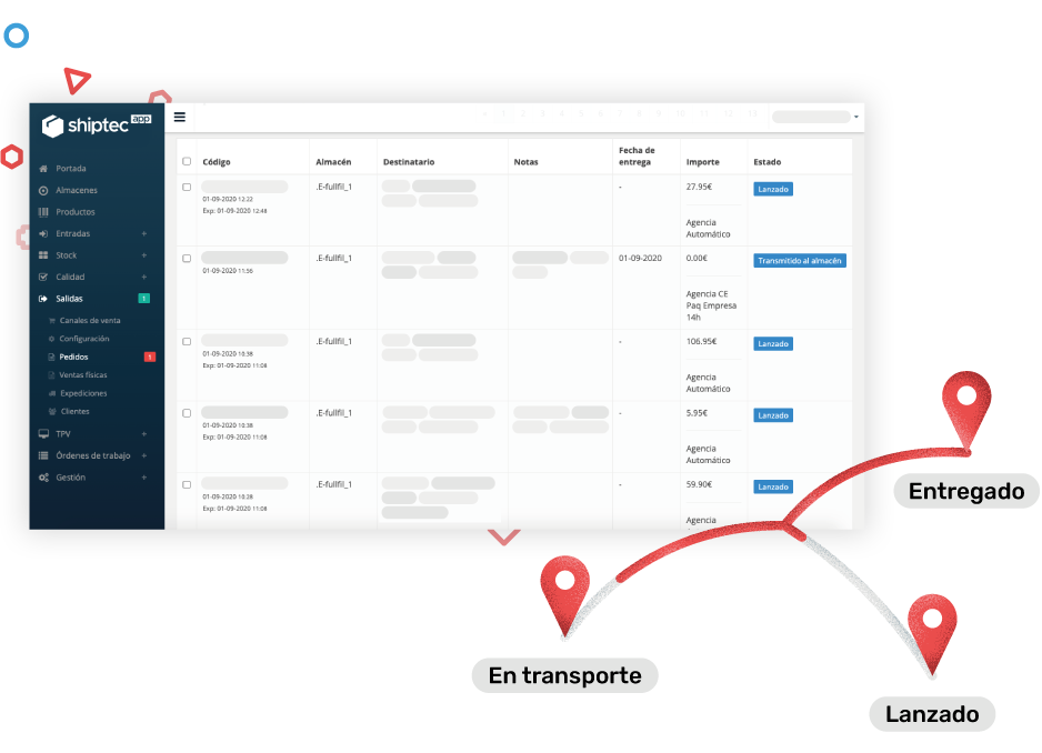 Envios para logistica integral ecommerce