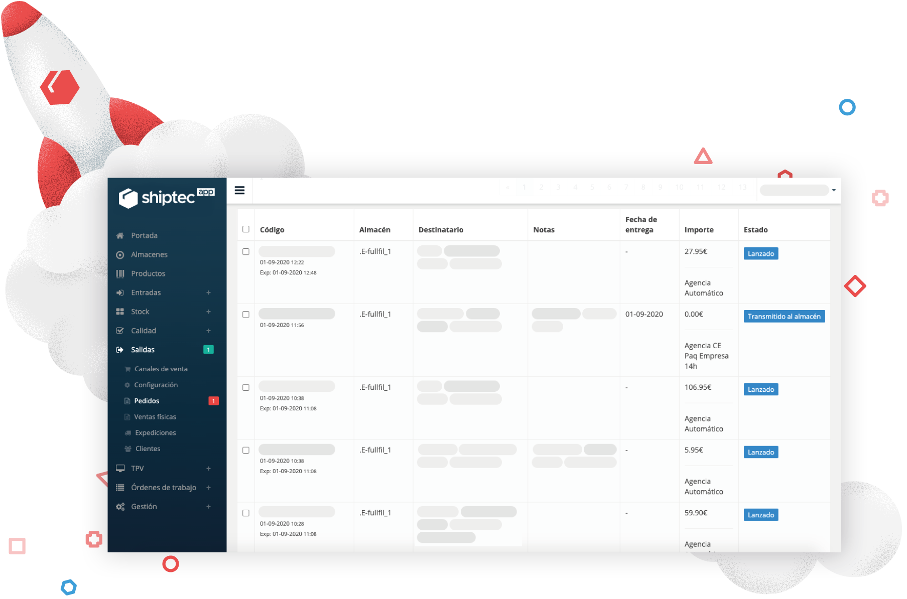 Gestión de envíos rápida, automatizada y centralizada